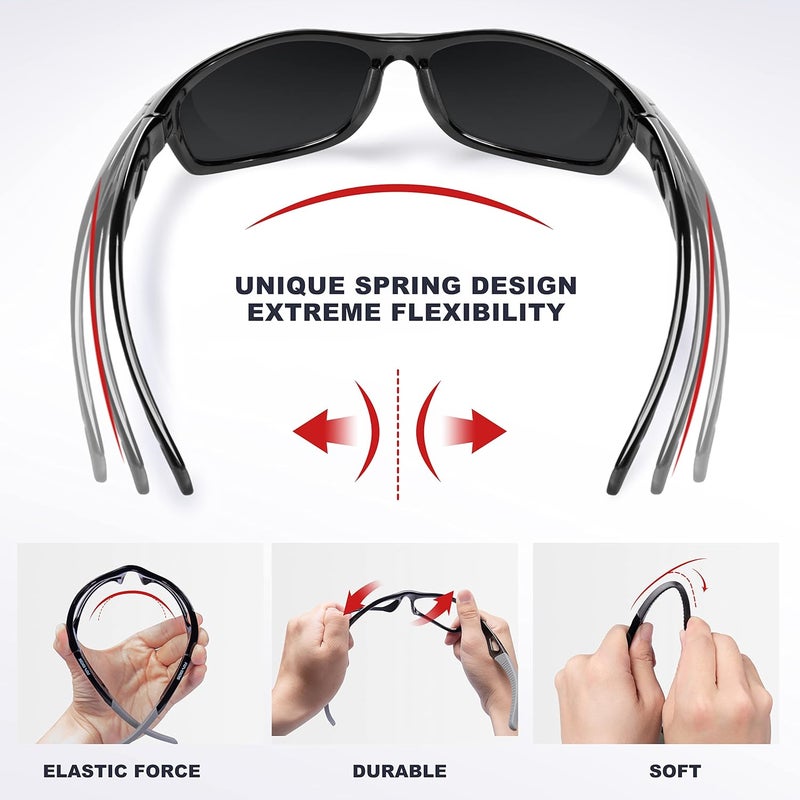RIVBOS Polarized Sunglasses UV400 Protection for Men's and Women's Fishing, Cycling, and Outdoor Activities RB832 - Image 2